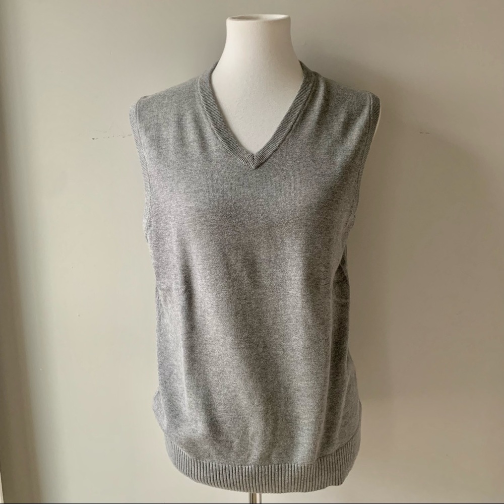 J. Crew Gray Men’s Sleeveless Cotton Vest Size Medium